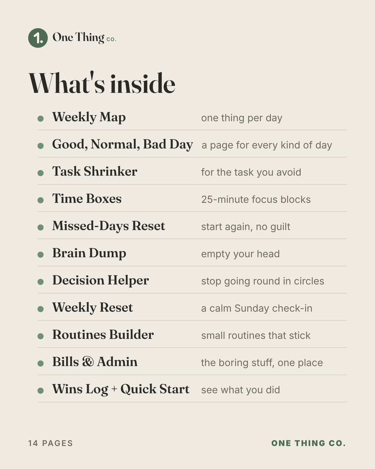 The One Thing Planner Kit