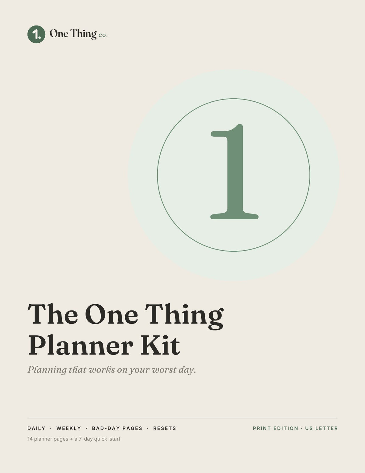 The One Thing Planner Kit