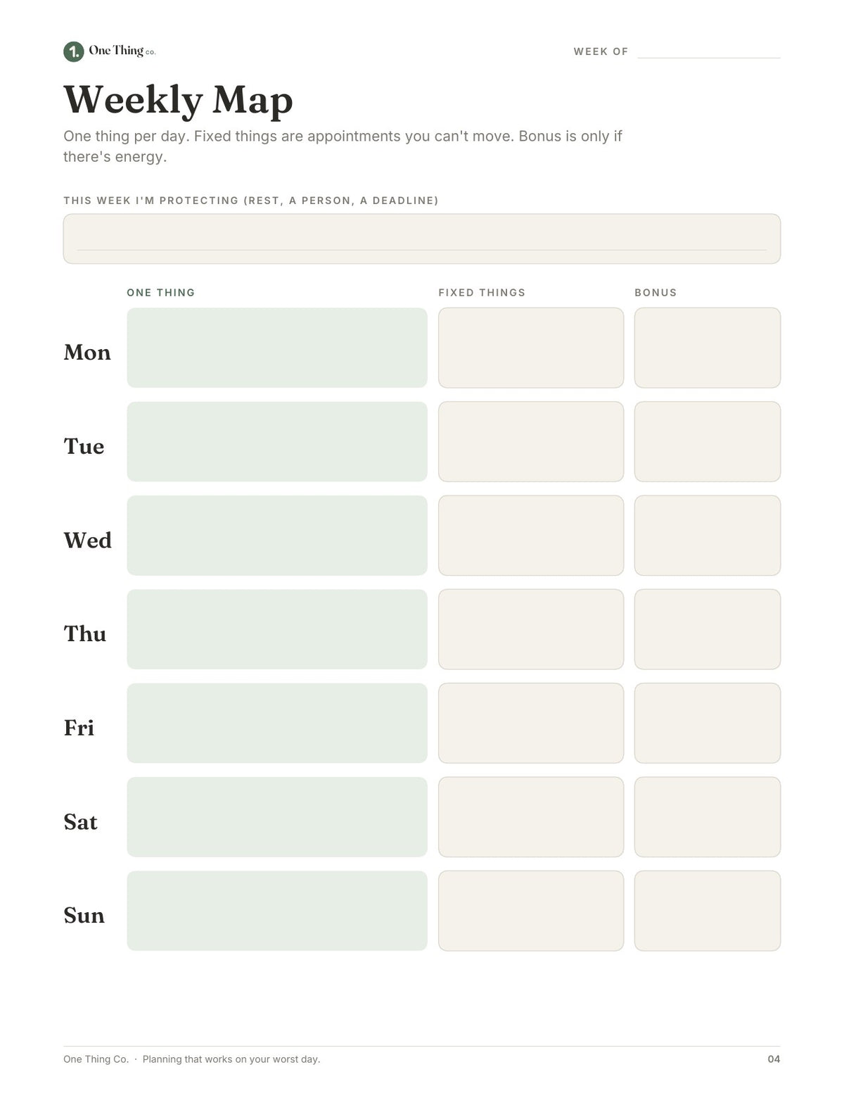 The One Thing Planner Kit