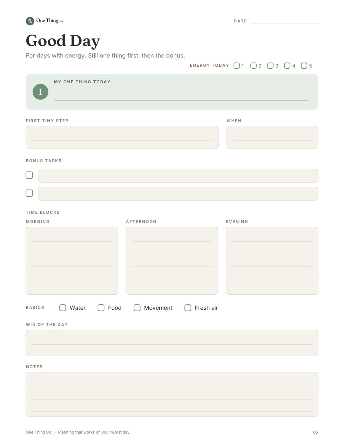 The One Thing Planner Kit